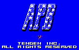 A.P.B. title screen for Atari Lynx